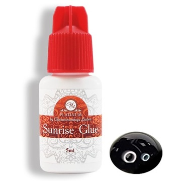 Klej do rzęs przedłużania rzęs PLATINUM SUNRISE 5ml długie noszenie rzęs