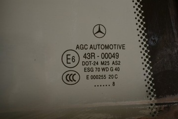 MERCEDES C TŘÍDA S204 2007 ZADNÍ PRAVÉ DVEŘE STŘÍBRNÉ