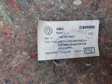 1Q0867428T PRAVÁ ČALOUNĚNÍ KUFRU 2.0 TDI 16V 103 2009 VW EOS (1F7 1F8)