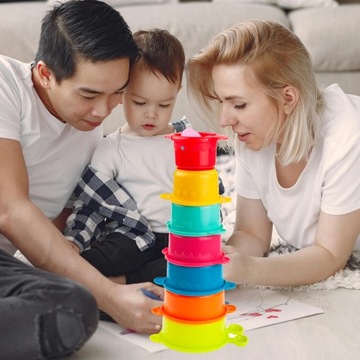 ПИРАМИДА ЧАШКИ ИГРУШКА-ПАЗЗЛ БАШНЯ ПИРАМИДА НАСЕКОМЫЕ ДЛЯ ПЕСКА ВОДЫ