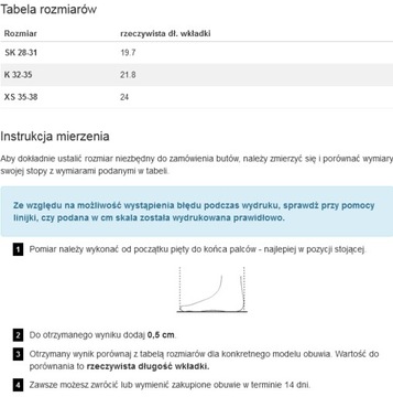 Wkładki supinujące FootWave Kids Supi 28-29