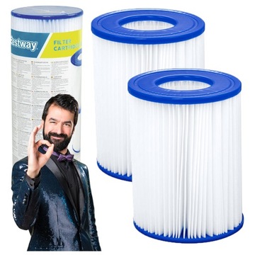 2 фильтра TYPE II для фильтрующего насоса для бассейна Набор фильтров Bestway 58094