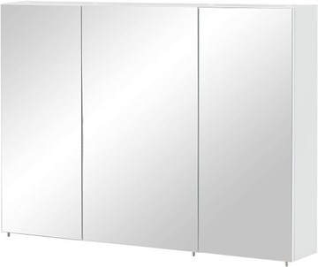 Szafka łazienkowa z lustrem, szafka lustrzana 100 cm biała