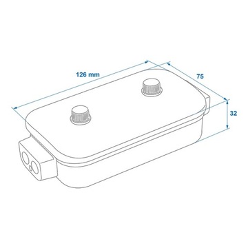 Электрическая коробка прицепа BOX, разъем 8x4