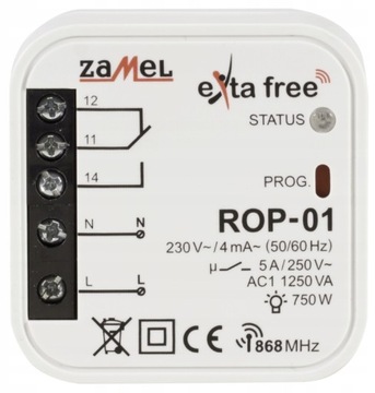 Sterownik radiowy dopuszkowy Zamel ROP-01 Exta Free