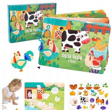 КНИГА MONTESSORI SENSORY Tтихая на липучке