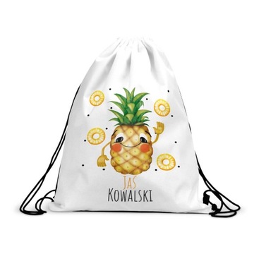 Worek Plecak Do Przedszkola Na Buty Imię ANANAS