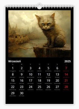 Настенный календарь А3 Сюрреалистические коты
