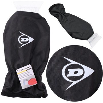 Skrobaczka do szyb z rękawicą skrobak z rękawiczką DUNLOP CZARNA