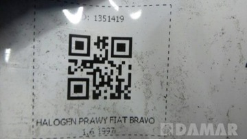 38660748 HALOGEN PRAVÝ FIAT BRAVO 1.6 1997R