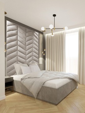 МЯГКАЯ ПАНЕЛЬ С Узором «елочка» по индивидуальному заказу