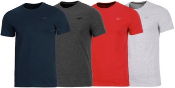 4F ZESTAW 4szt. MĘSKA KOSZULKA T-SHIRT / rozm L