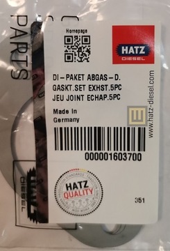 Uszczelki tłumika HATZ L - 01603700