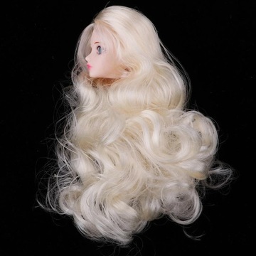 Скульптура головы с золотым париком, 3D глаза для 1/6, кукла Синьи своими руками