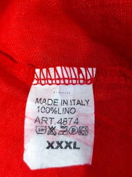 Made in Italy tunika 100% lnu roz XXXL