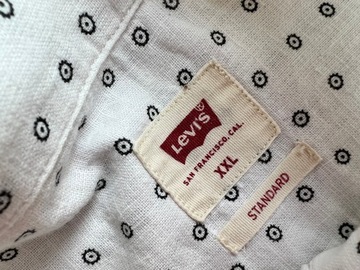 Lniana koszula LEVIS XXL / biała / 1897n
