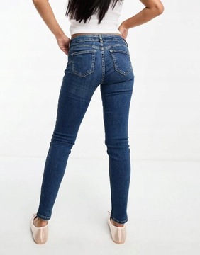 Mango NH8 zou niebieskie jeansowe spodnie rurki 46