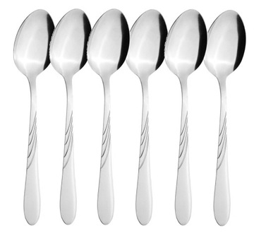 ЛОЖКИ СУПОВЫЕ ЛОЖКА СТОЛОВАЯ 19см НАБОР 6 ШТ.