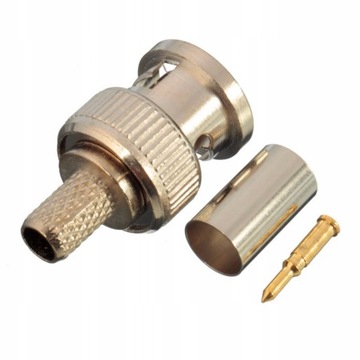 10x Wtyk BNC zaciskany na kabel RG59