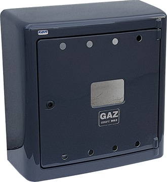 SKRZYNKA SZAFKA GAZOWA 60X60X25 GRAFIT BEZ PLECÓW