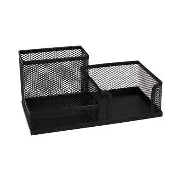 Офисный органайзер из металлической сетки с 3 отделениями.