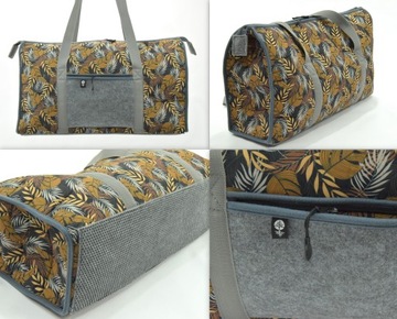 Zestaw do sauny męski bawełna / wełna 4 częściowy XL