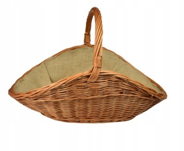 Плетеная ДЕРЕВЯННАЯ КОРЗИНА, корзина для камина, ДЖУТ XL