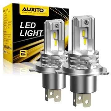 AUXITO 1/2X H4 9003 LED żarówka do przedniego
