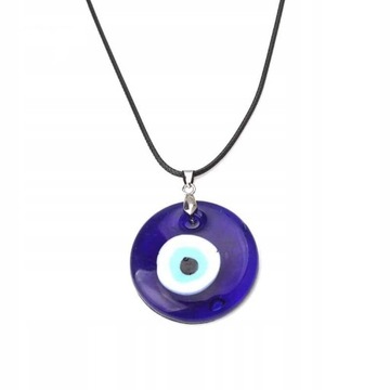 Wisiorek turecki łańcuszek naszyjnik szklnane oko proroka amulet prezent 48