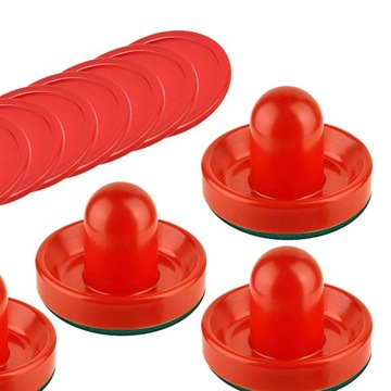 4 толкателя для аэрохоккея и 8 шайб с войлочной фурнитурой 96 мм Бр.