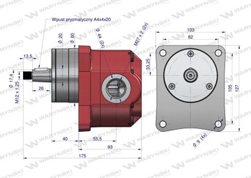 Гидронасос для Bizon Z-056 Z-058 Waryński