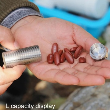 Водонепроницаемый контейнер для хранения, бутылка, уличный инструмент, EDC, титановый сплав