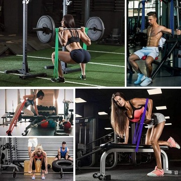 НАБОР ИЗ 4 ЛЕНТ POWER BAND ДЛЯ ФИТНЕС-ТРЕНИРОВОК.