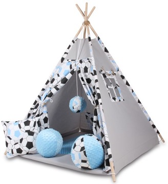 Didibaby NAMIOT Teepee WIGWAM kolekcja piłki+komplet poduszeczek