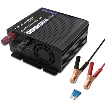 Inteligentna ładowarka Qoltec do akumulatorów LiFePO4 AGM GEL SLA 10A 12V