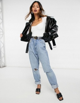 FLOUNCE LONDON BODY BIAŁE DOPASOWANE 38 M 1AAC