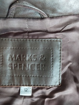 Marks&Spencer skórzana kurtka marynarka 12