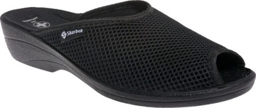 ТАПОЧКИ ЖЕНСКИЕ МЯГКИЕ, ШИРОКИЕ, черные 40