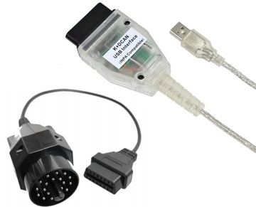 INTERFEJS BMW INPA K+DCAN + ADAPTER 20pin OBD ISTA E60 E46 E90 E91 E36 E92