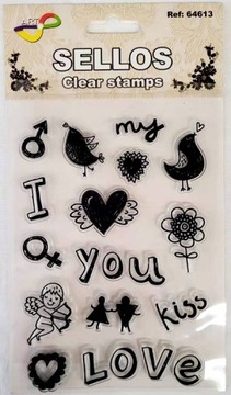 Stemple stempelki silikonowe scrapbooking