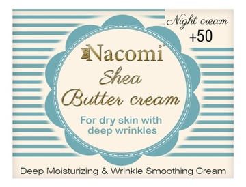 Nacomi 50+ Shea Krem na noc z trójpeptydem 50 ml