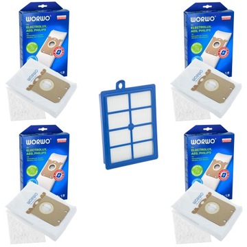 WORKI ODKURZACZA PHILIPS PERFORMER 16SZT + HEPA