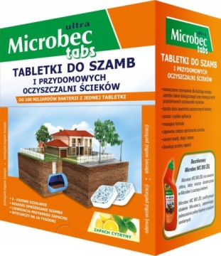 Preparat TABLETKI do szamb ścieków Microbec 16 tab.
