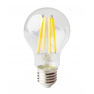 Żarówka LED Filament E27 10W Ciepła Barwa Ozdobna Oprawka z przewodem E-27