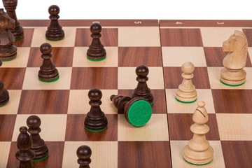 КВАДРАТ — Деревянные турнирные шахматы № 6 — Махон / Явор — Стонтон
