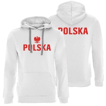 BLUZA Z KAPTUREM POLSKA GODŁO ORZEŁEK MĘSKA DAMSKA KIBICA MŚ SIATKA PIŁKA