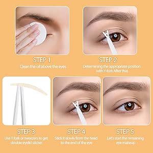 Ленты-наклейки для нависших век, 240 шт + аксессуары