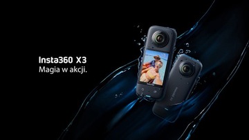 Сферическая камера Insta360 X3, 5,7K, 360°, штанга, 64 ГБ, комплект штатива3