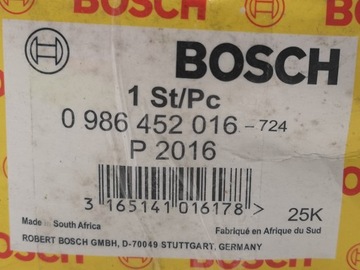 BOSCH 0 986 452 016 FILTR OLEJE