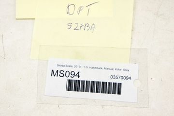 MS094 SKODA SCALA SKLO (OKNO) DVEŘE PRAVÝ ZADNÍ 19R
